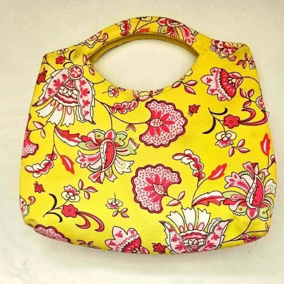 Bulaggi Hand Embroidered beaded Floral Hobo  Cotton Handbag - Picture 5 of 7
